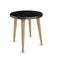 Geometric Equestrian Round Bit Motif Side Table