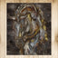 Equestrian Horse Painting Rug 4x5ft