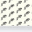 Ivory Jumping Horse Motif Wallpaper