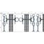 Equestrian Reins and Bits Pattern Fabric