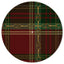 Red and Green Christmas Equestrian Plaid Party Platter