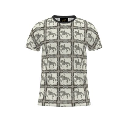 Gray Dressage Horse All Over Printed T Shirt