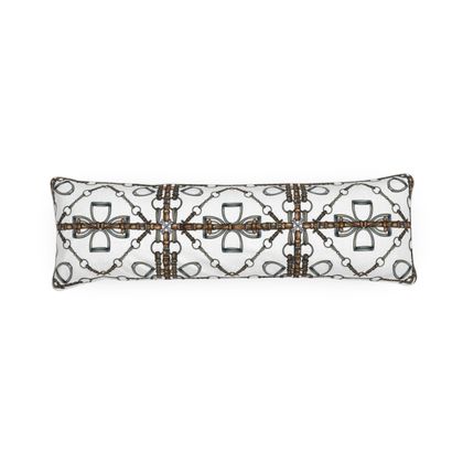 Geometric Bit Patterned Bolster Pillow