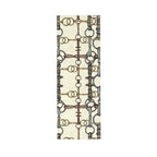 Ivory Bit Motif  Rug, 6ft x 2ft