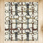 Ivory Chaos Bit Motif  Rug 4ft x 5ft