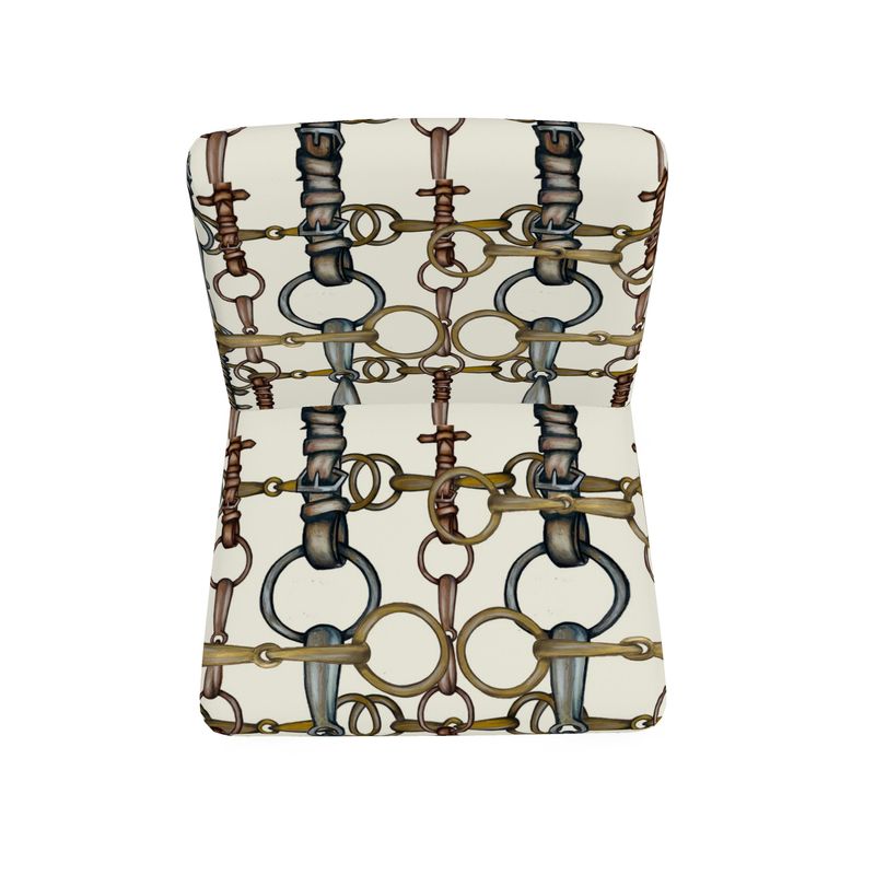 Snaffle Bit Equestrian Chair/ Horse Lover Decor
