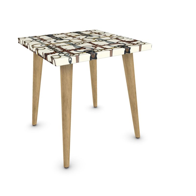 Snaffle Bit Equestrian Side Table