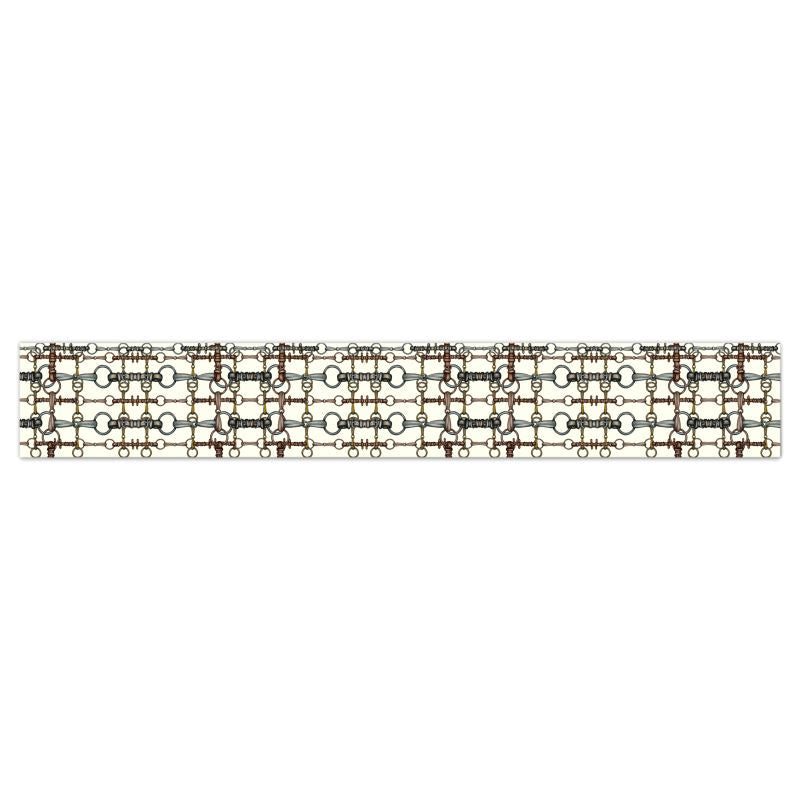Equestrian Bit Motif wallpaper border, equine home decor Main image