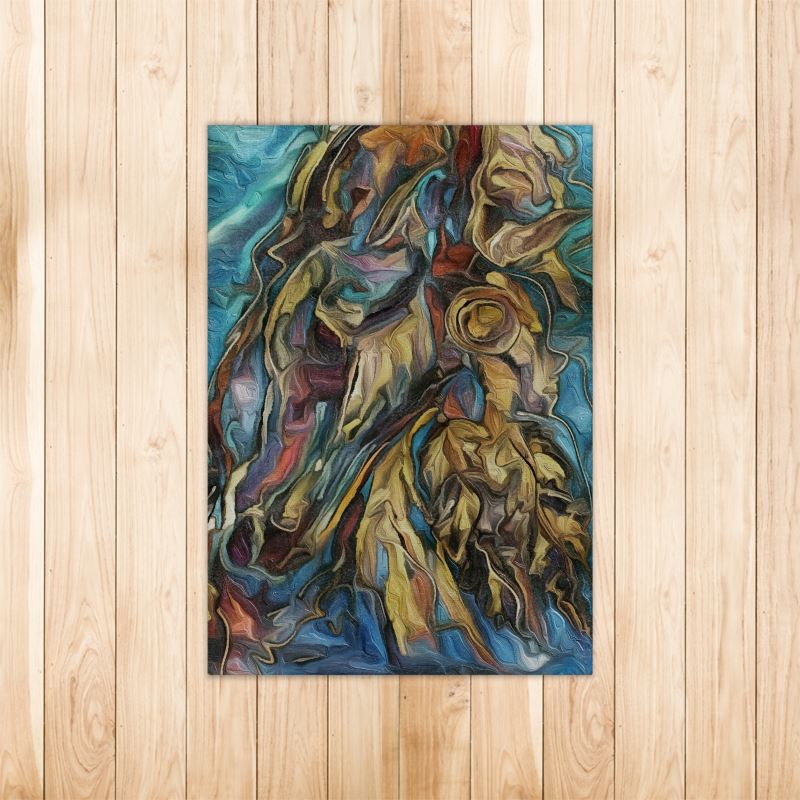 Small Equestrian Artistic Area Rugs, 3ft x 2ft, Original Artwork Main image