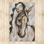 Large, Original Equestrian Artwork Area Rug 4ft x6.5ft
