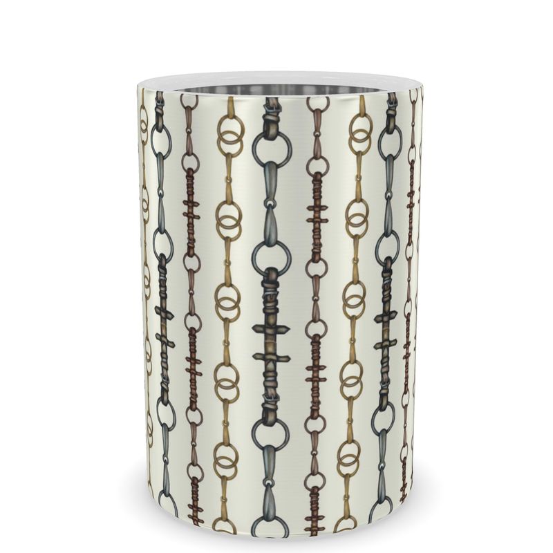 Luxury Wine Cooler, Equestrian Bit Motif , Horse lover gift