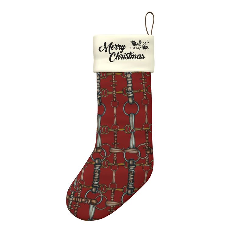Equestrian Christmas Stocking, Horse Lover Decor, Equine Christmas