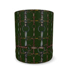 Green and Gold, Equestrian Bit Whiskey Glass, Luxury Bar, Horse lover