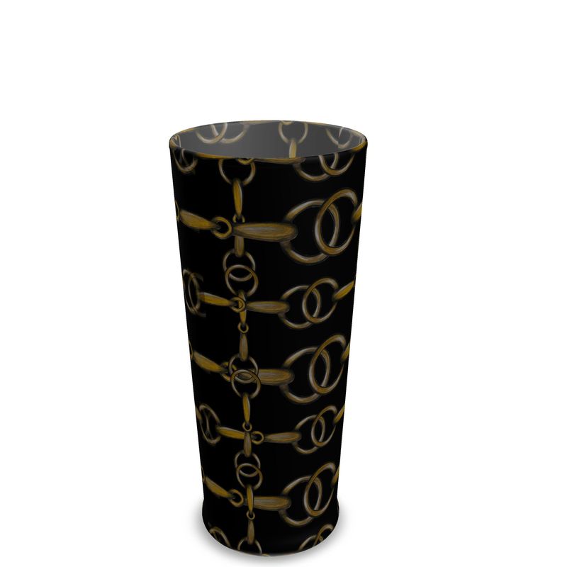 Equestrian Bit Beer Glass, Luxury Bar, Horse lover gift, 10 0z, Main image