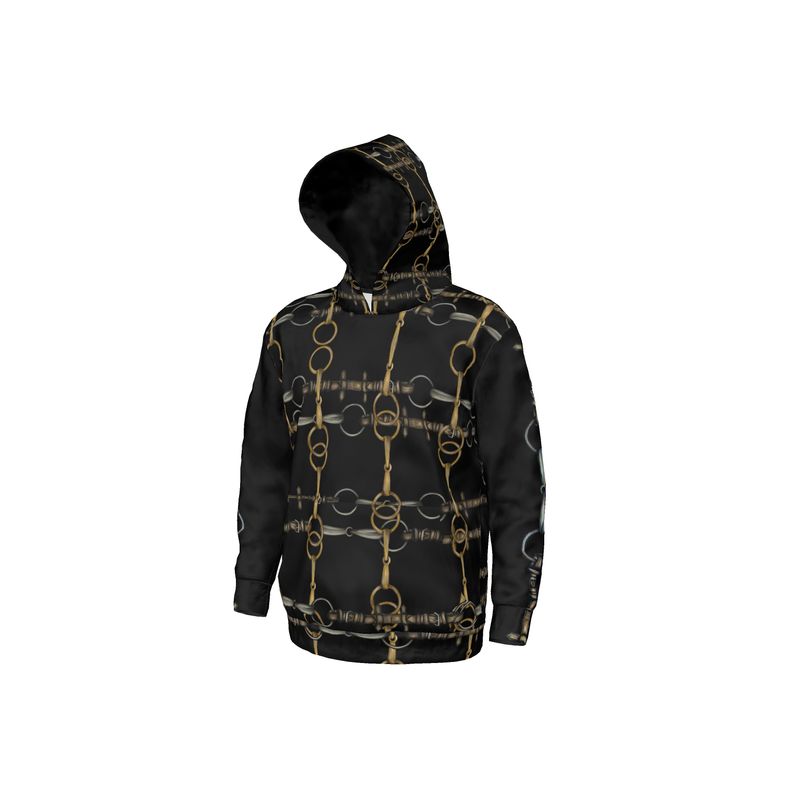 Equestrian Random Bit Motif Hoodie, Horse Fashion, Main image