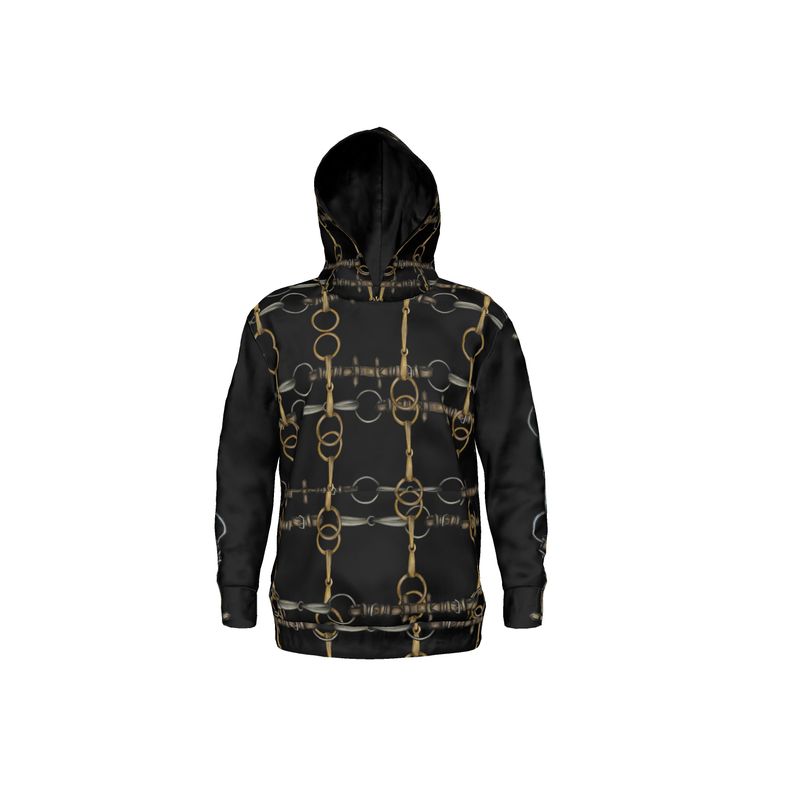 Equestrian Random Bit Motif Hoodie, Horse Fashion, Secondary image
