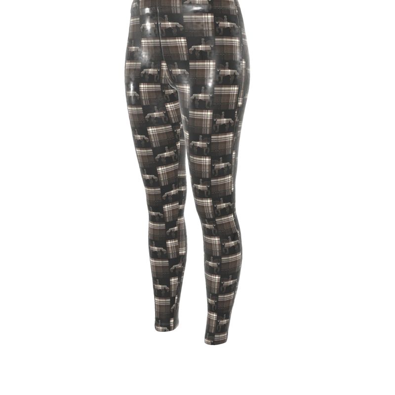 Equestrian Bit Motif High Waisted Leggings, Rider Leggings Main image