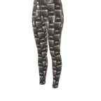 Equestrian Bit Motif High Waisted Leggings, Rider Leggings