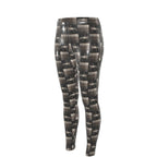Equestrian Bit Motif High Waisted Leggings, Rider Leggings