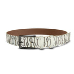 Equestrian Bit Motif Leather Belt, Horse Fashion