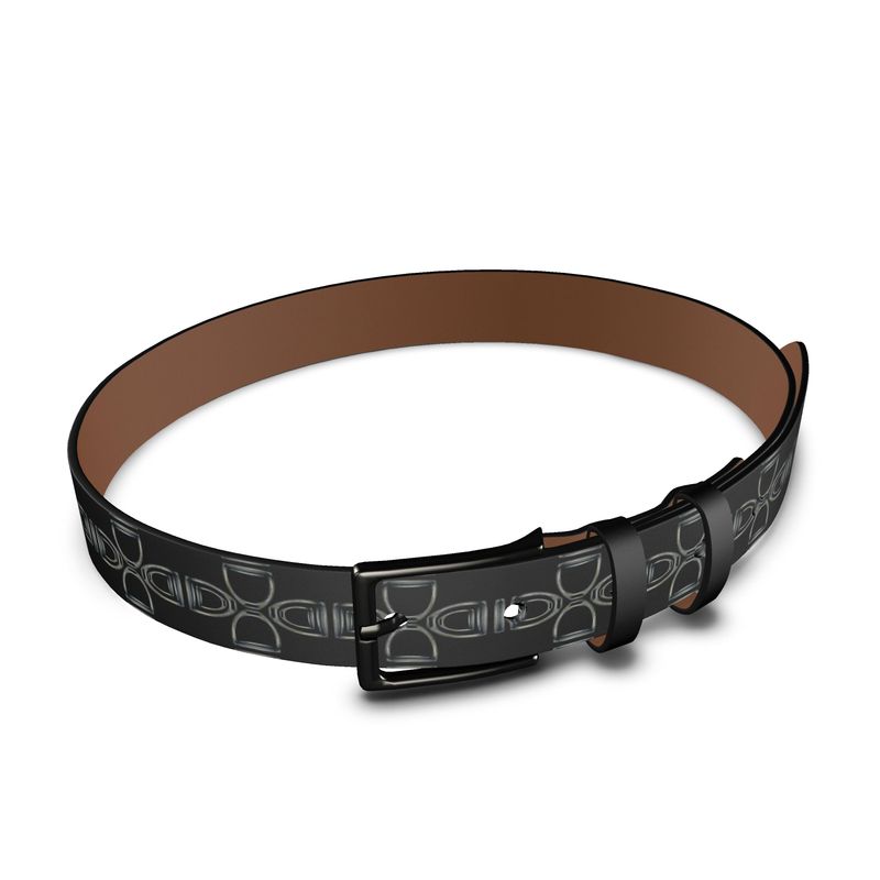 Equestrian Bit Motif Leather Belt, Horse Fashion Main image