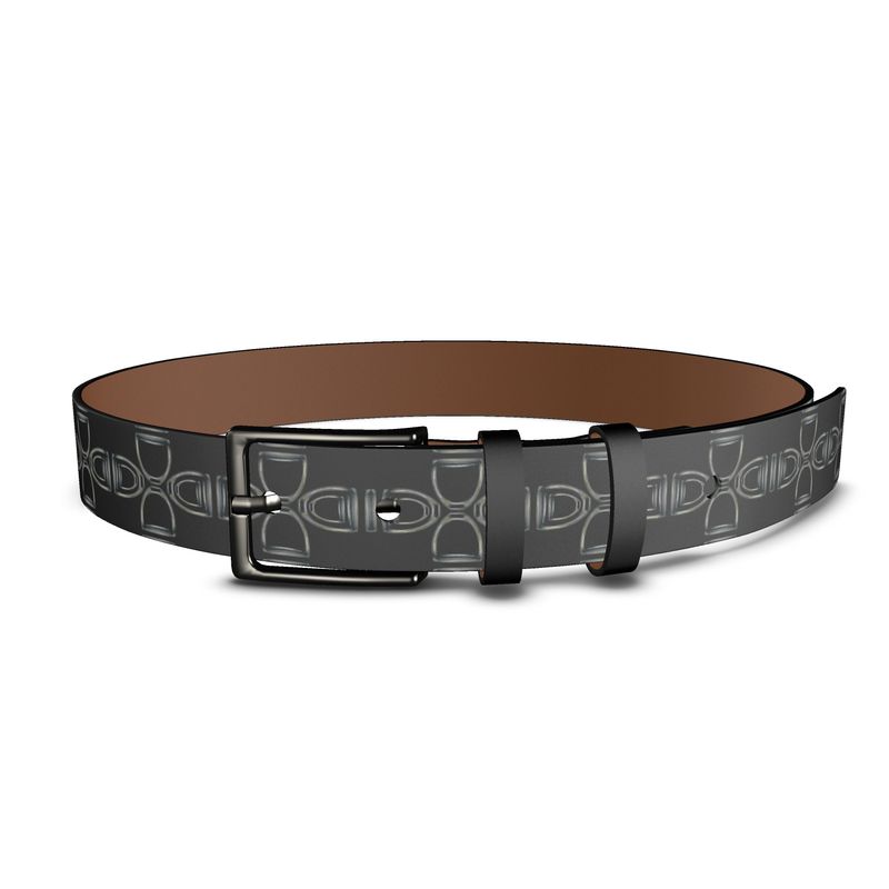 Equestrian Bit Motif Leather Belt, Horse Fashion