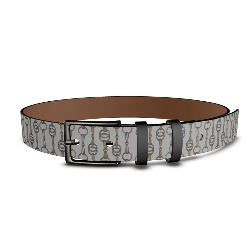 Gold Bit Show Leather Belt