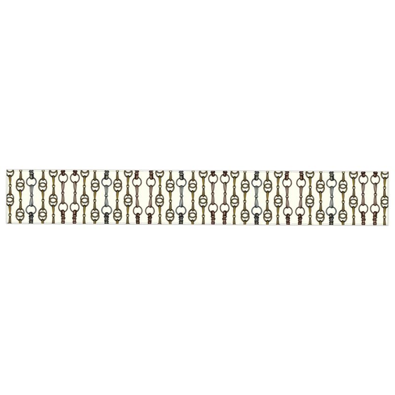 Equestrian Random Bit Style Table Runner 90in