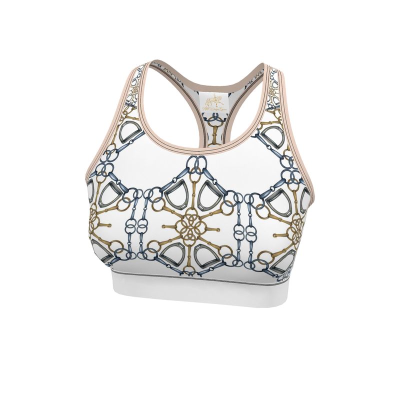 Equestrian Bit Motif Sports Bra