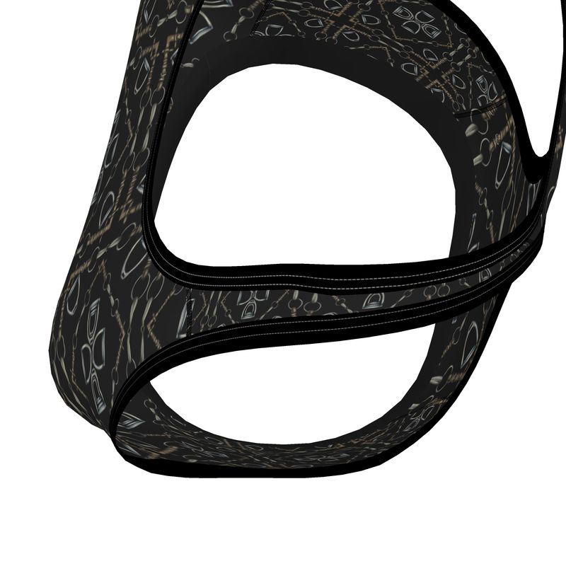 Equestrian Bit Motif Sports Bra