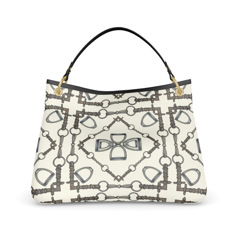 Equestrian Bit Motif Slouch Purse