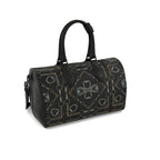 Small Black Equestrian Bit Motif Duffle Bag