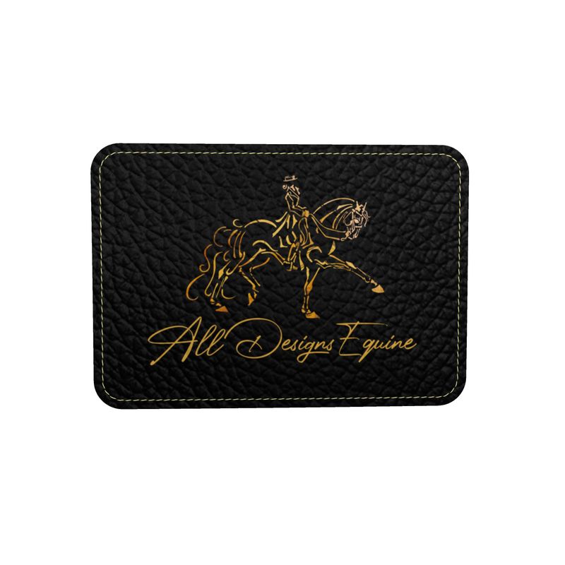 Small Black Equestrian Bit Motif Duffle Bag