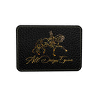 Small Black Equestrian Bit Motif Duffle Bag