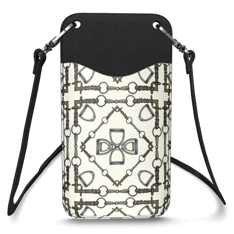 Bit Motif Leather Phone Case Secondary image