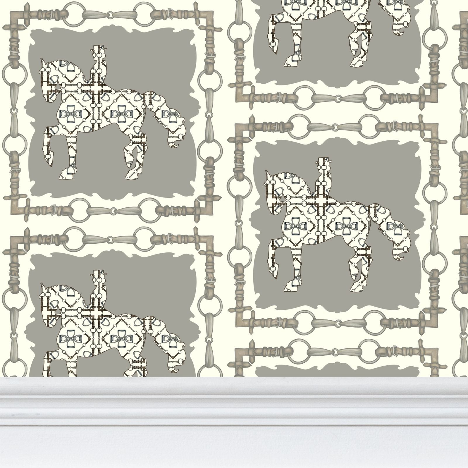 Dressage Piaffe Grid Wallpaper