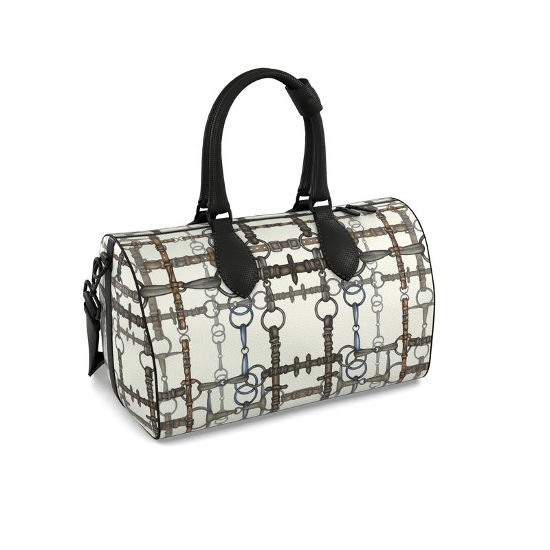Small Ivory Bit Motif Duffle Bag Main image