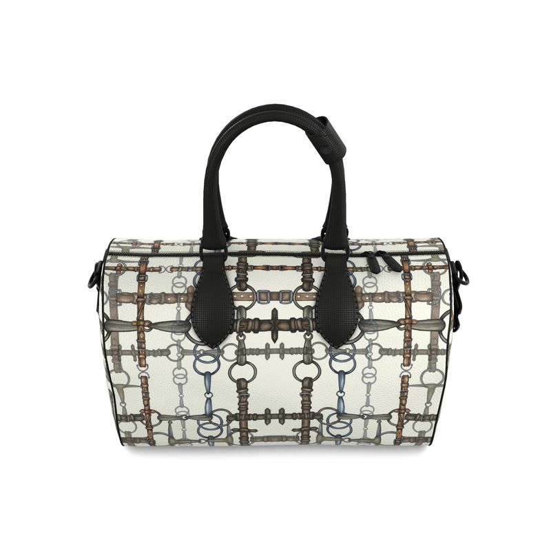 Small Ivory Bit Motif Duffle Bag Secondary image