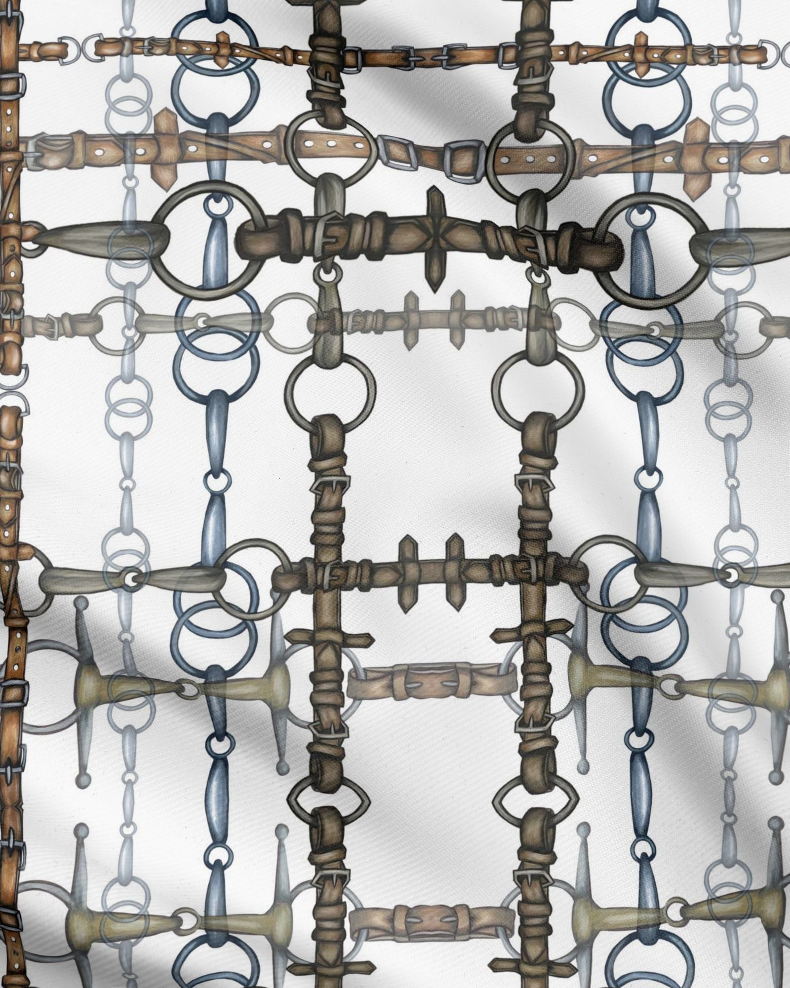 Chaos Bit Equestrian Printed Fabric Secondary image