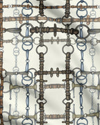 Ivory Chaos Bit Equestrian Bit Motif Fabric