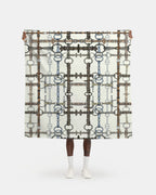 Ivory Chaos Bit Equestrian Bit Motif Fabric