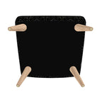 Black Geometric Bit Motif Chair