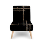 Black Bit Motif Chair