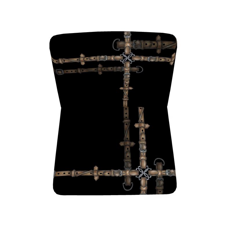 Black Bit Motif Chair