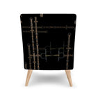 Black Bit Motif Chair