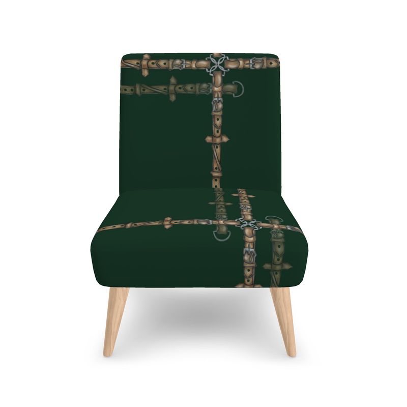 Hunter Green Bit Motif Chair Secondary image