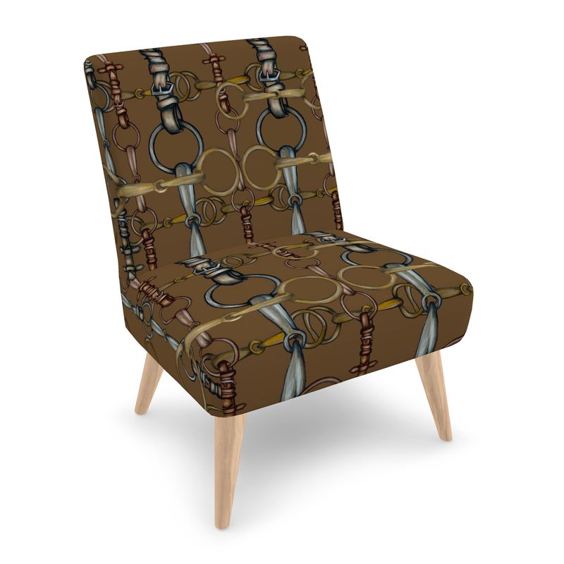 Brown Bit Motif Chair Main image