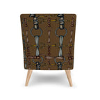 Brown Bit Motif Chair