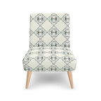 Silver Bit Motif Chair