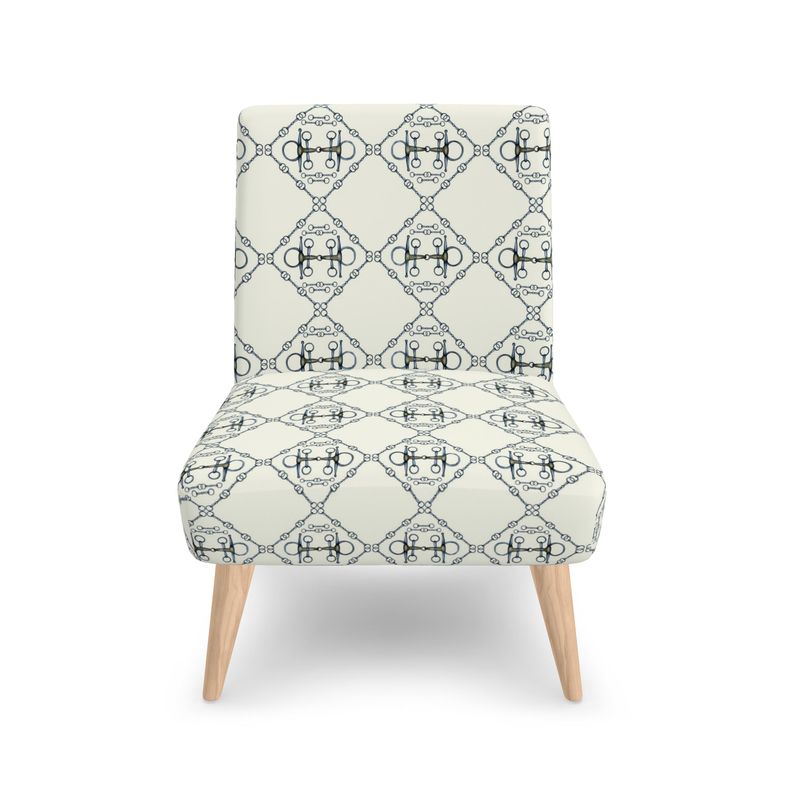 Silver Bit Motif Chair